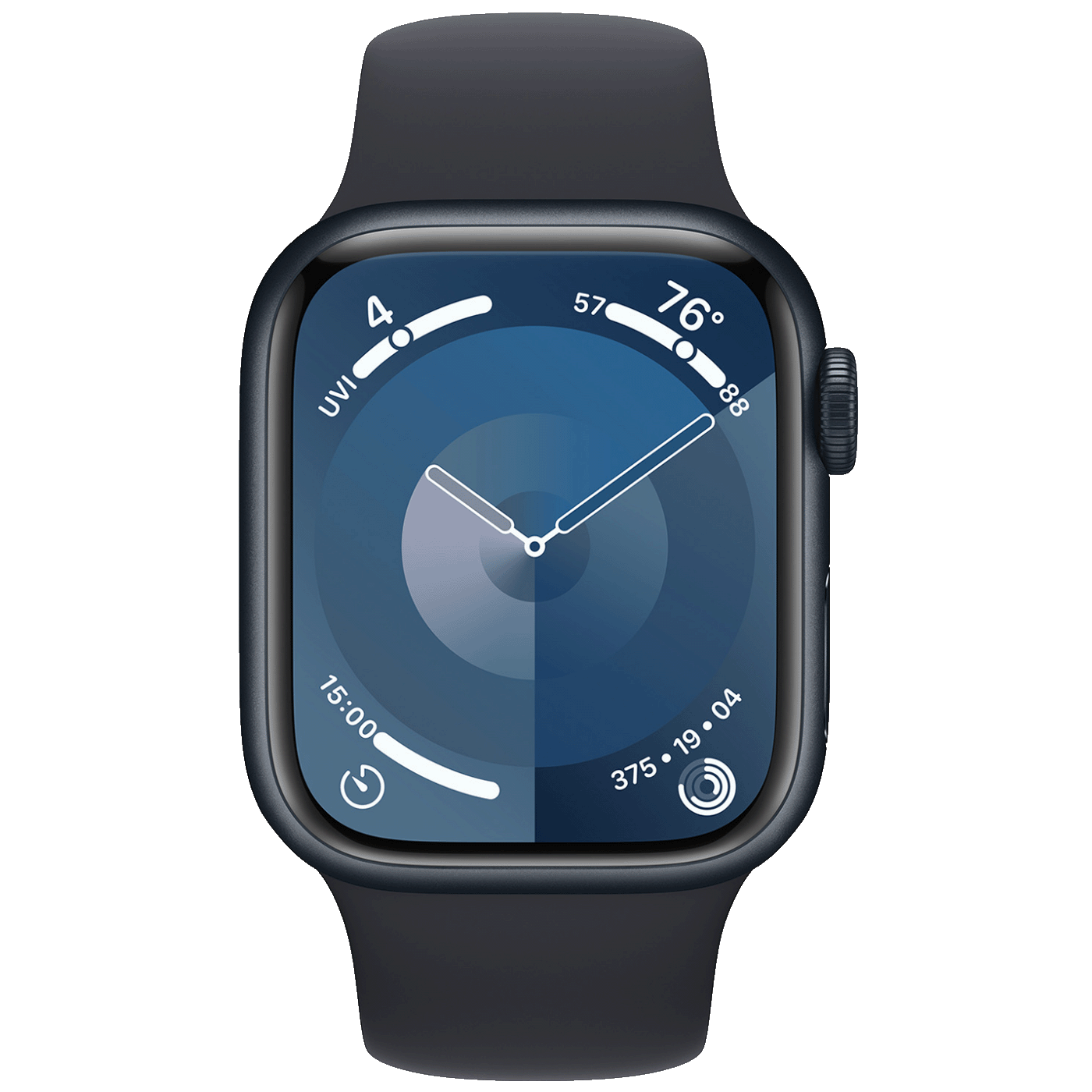 Apple SAT pametni, 1.9" LTPO OLED zaslon, vodootporan BT, WiFi - Watch Series 9 GPS 45mm Midnight