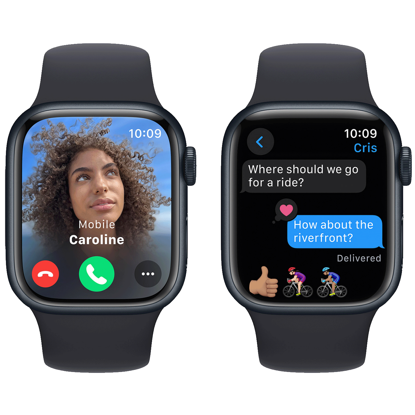 Apple SAT pametni, 1.9" LTPO OLED zaslon, vodootporan BT, WiFi - Watch Series 9 GPS 45mm Midnight