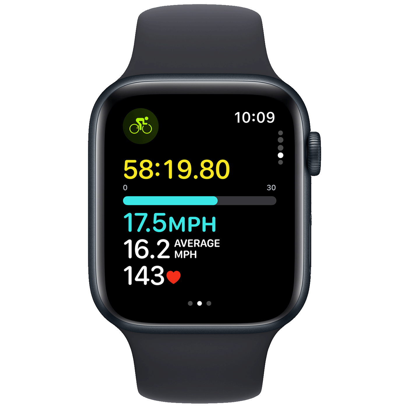 Apple Pametni sat, 1.78" LTPO OLED zaslon, vodootporan BT, WiFi - Watch SE 2023 GPS 44mm Midnight