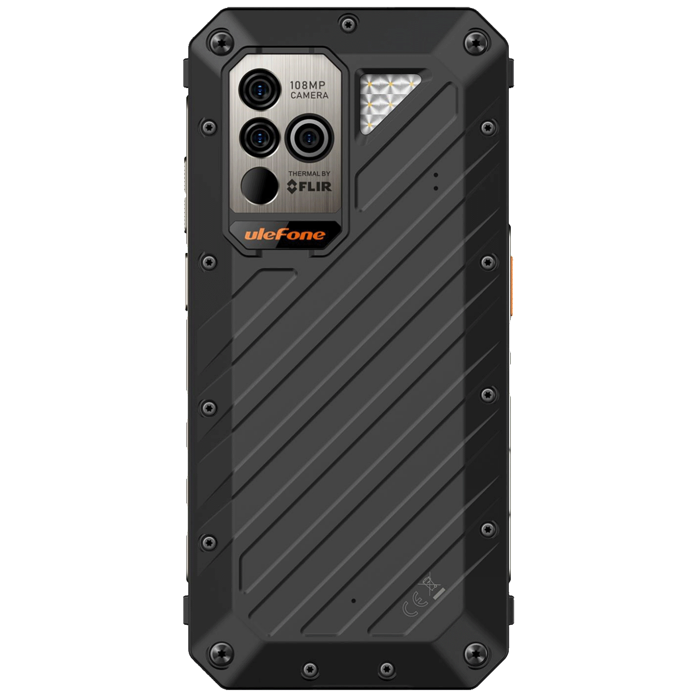 ulefone Smartphone 6.58", RAM 12GB, 5G, DualSIM, 9600mAh, 108Mpx - Armor 18T Ultra 5G 12GB/512GB Black