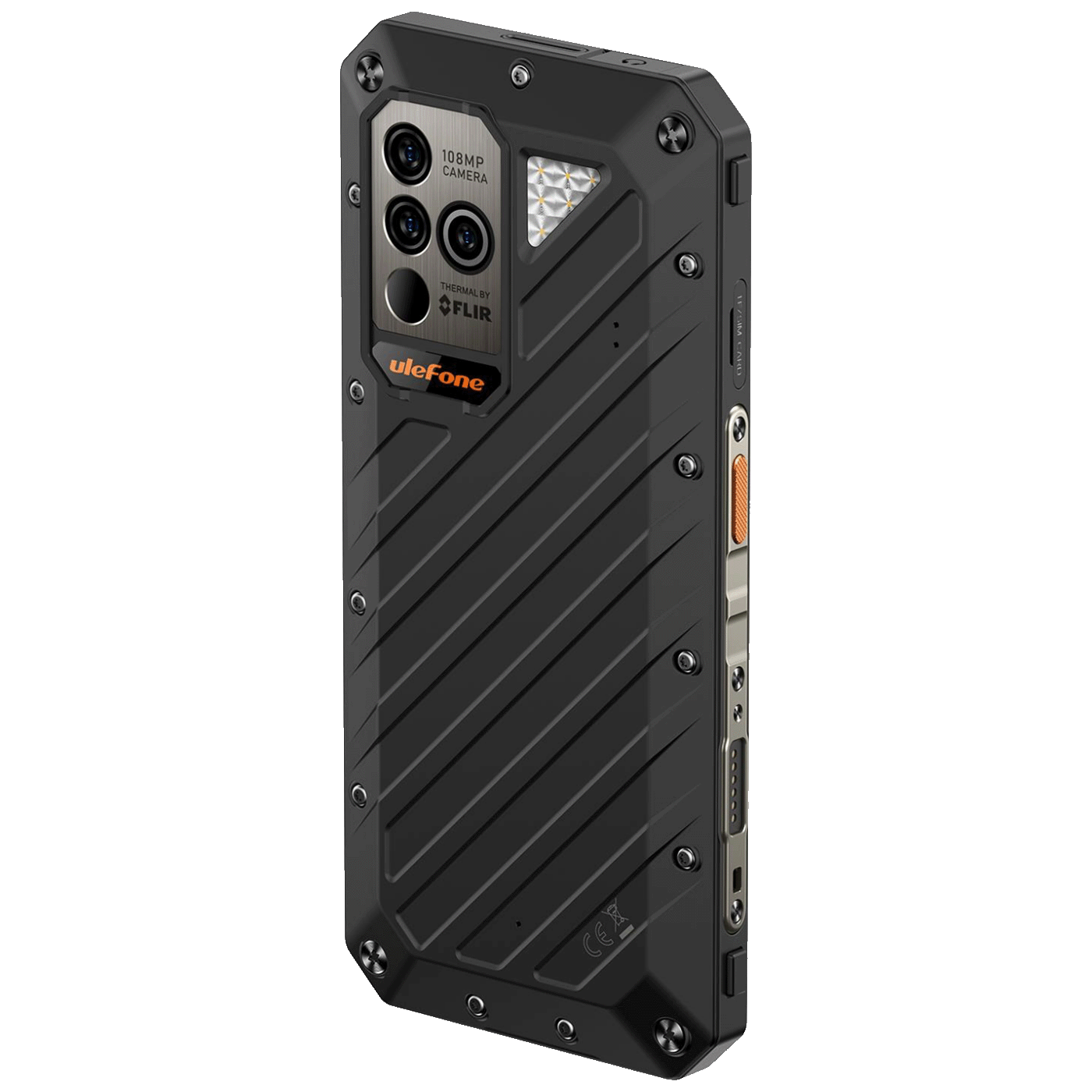 ulefone Smartphone 6.58", RAM 12GB, 5G, DualSIM, 9600mAh, 108Mpx - Armor 18T Ultra 5G 12GB/512GB Black