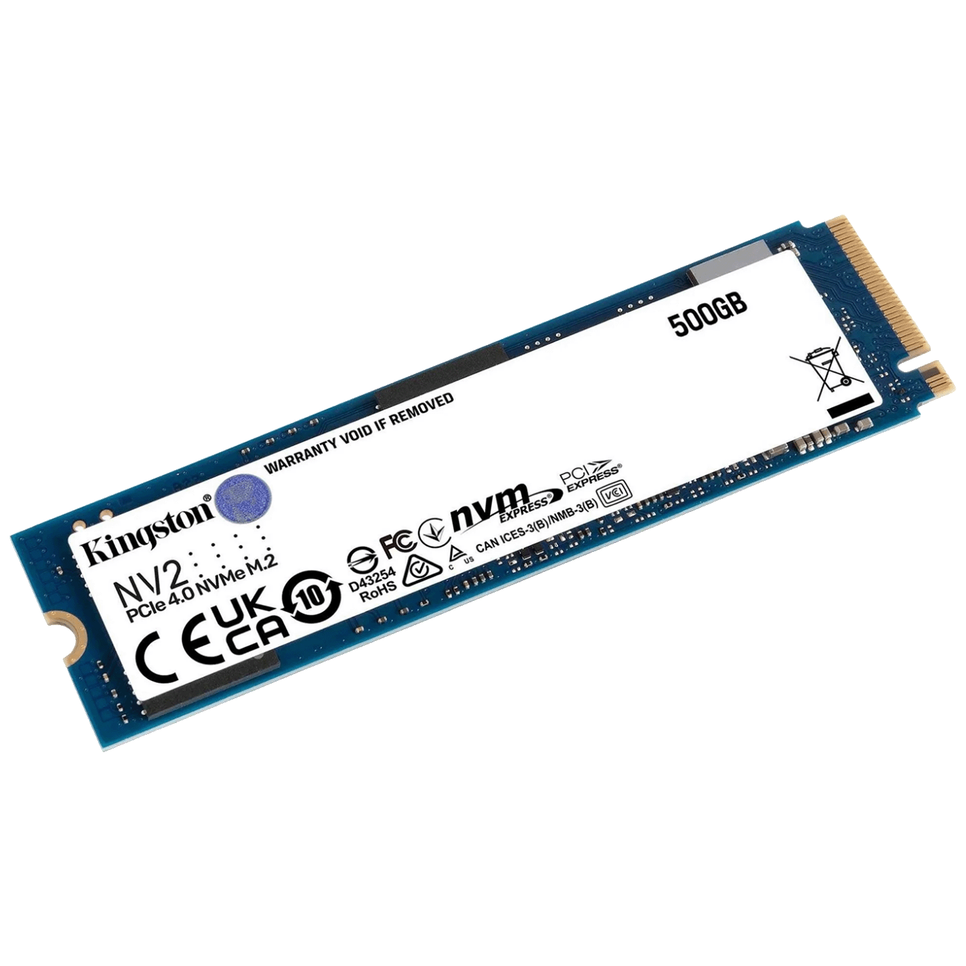 Kingston SSD Disk, 500GB, M.2 NV2 NVMe PCIe 4.0 x 4 - SNV2S/500G