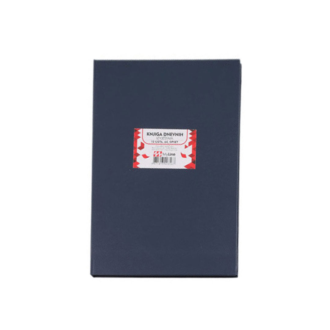 Knjiga dnevnih izvještaja A4 tvrdi povez 12 lista, OFS