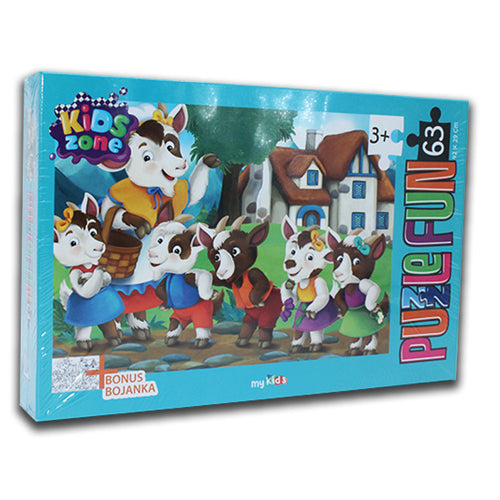 Saga, puzle Koza i sedam jarića, Vrabac