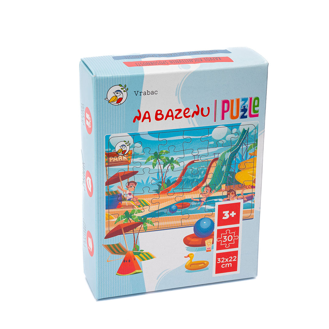 Chippy, puzle Na bazenu, 30 dijelova, Vrabac