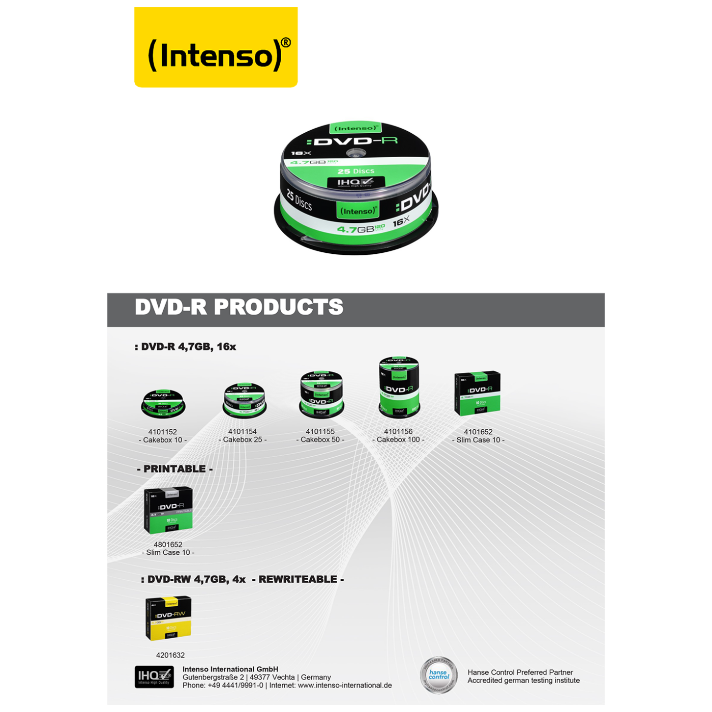 (Intenso) DVD-R 4,7GB pak. 1 komad Slim Case - DVD-R4,7GB/1Slim