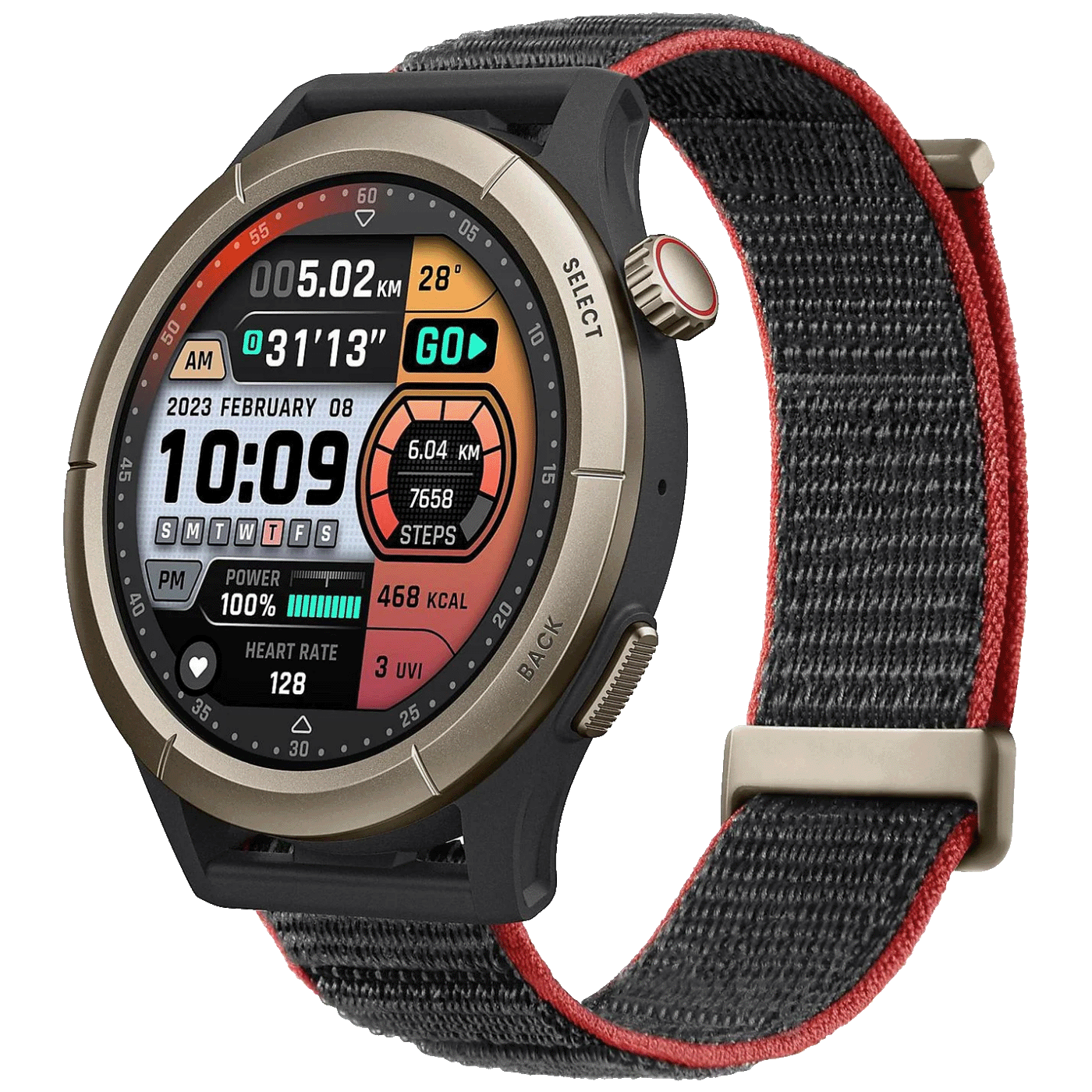 Amazfit Pametni sat, 1.45" AMOLED, vodootporan 5ATM, BT, GPS - Cheetah Pro Black