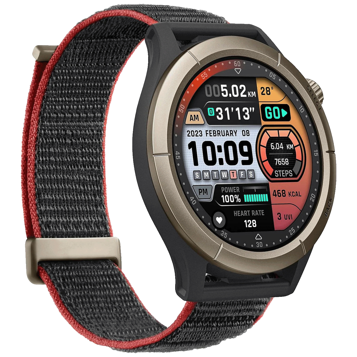 Amazfit Pametni sat, 1.45" AMOLED, vodootporan 5ATM, BT, GPS - Cheetah Pro Black