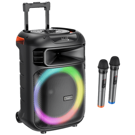 hoco. Zvučnik bežični sa 2 bežična mikrofona, Bluetooth, 60W - HA5 Winner