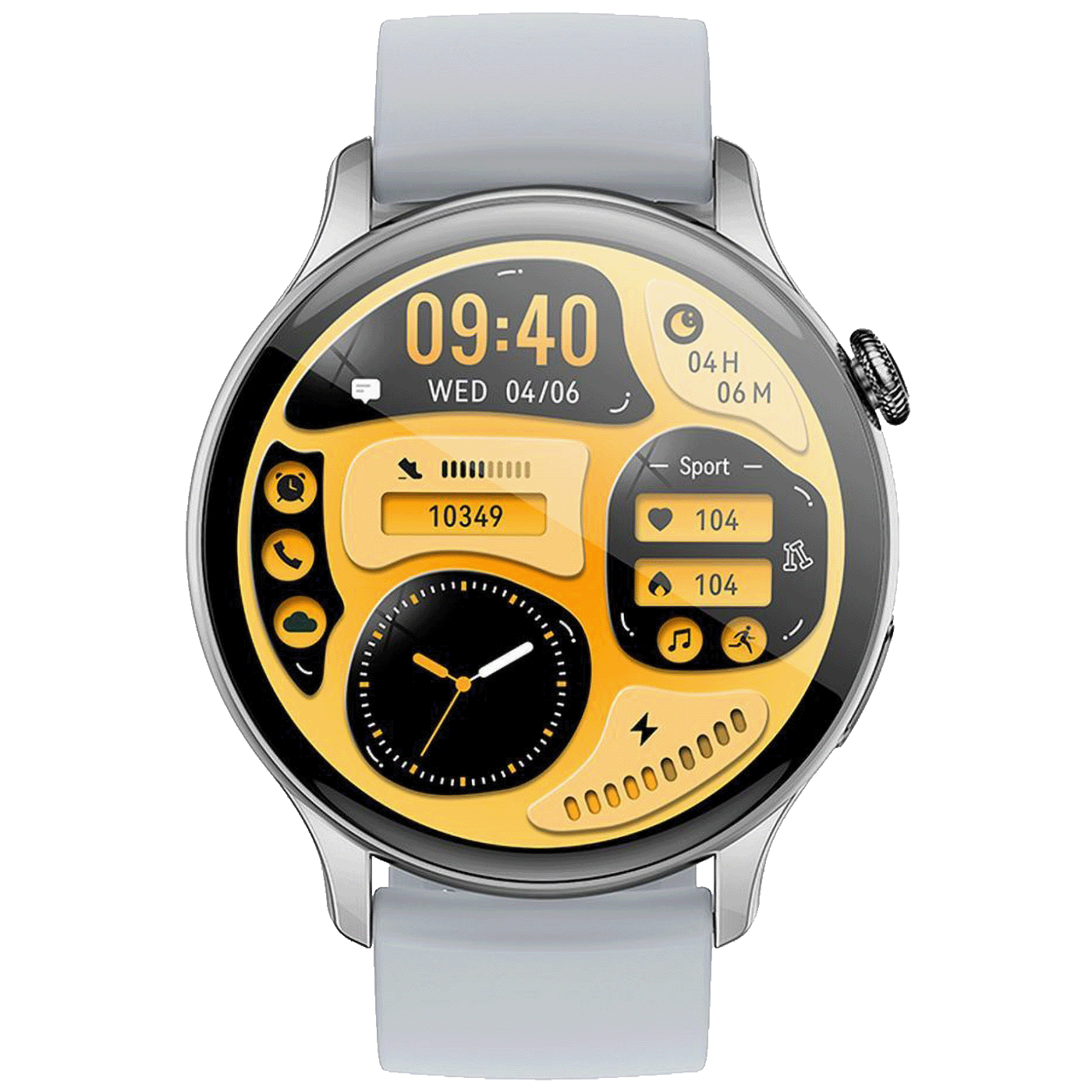 hoco. Pametni sat, 1.43", AMOLED zaslon, Bluetooth, IP68 - Y10 Pro Silver