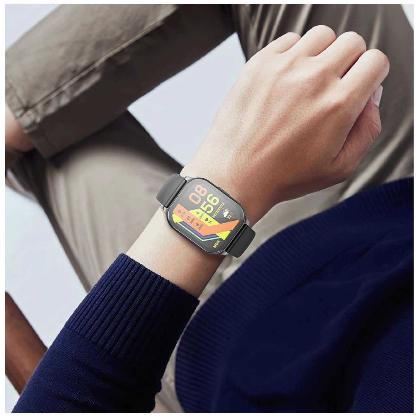 hoco. Pametni sat, 1.96", AMOLED zaslon, Bluetooth, IP68 - Y19 Metal Gray
