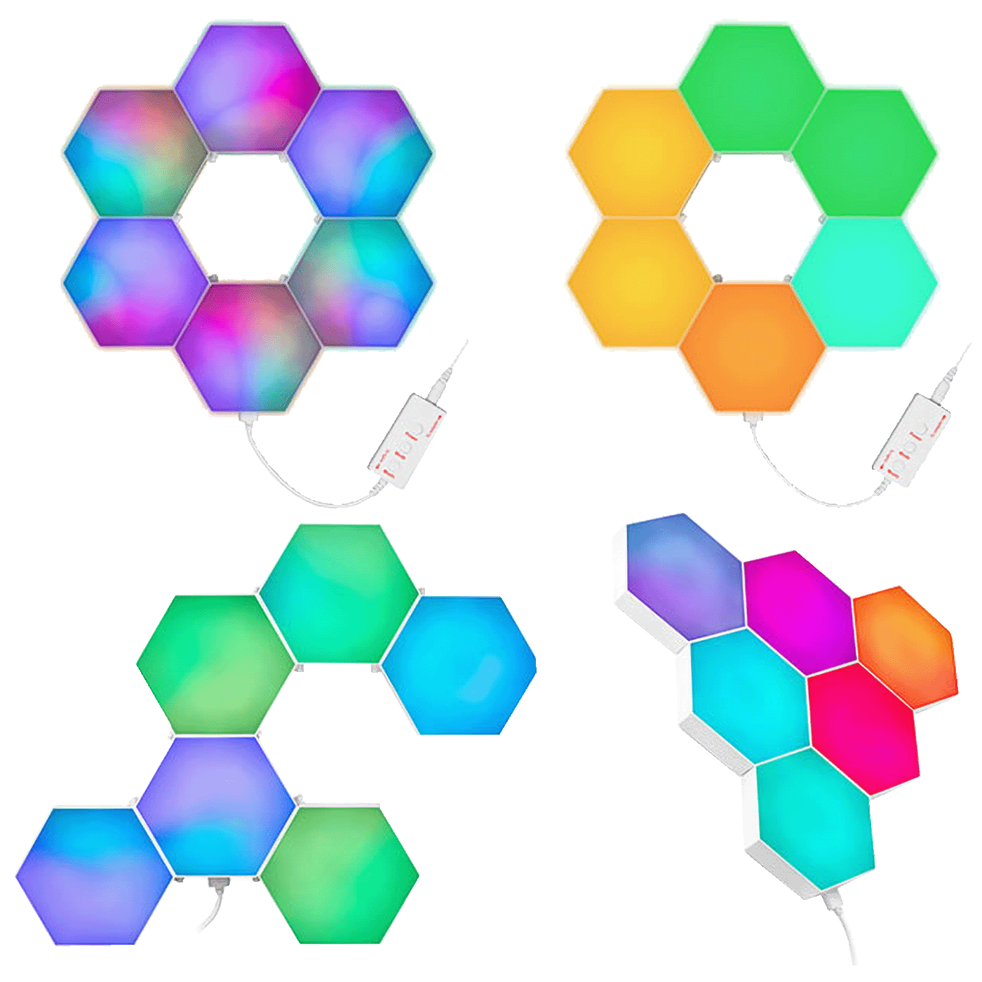 Tracer Pametna RGB svjetiljka, hexagon, set - Smart Hexagon RGB lamps