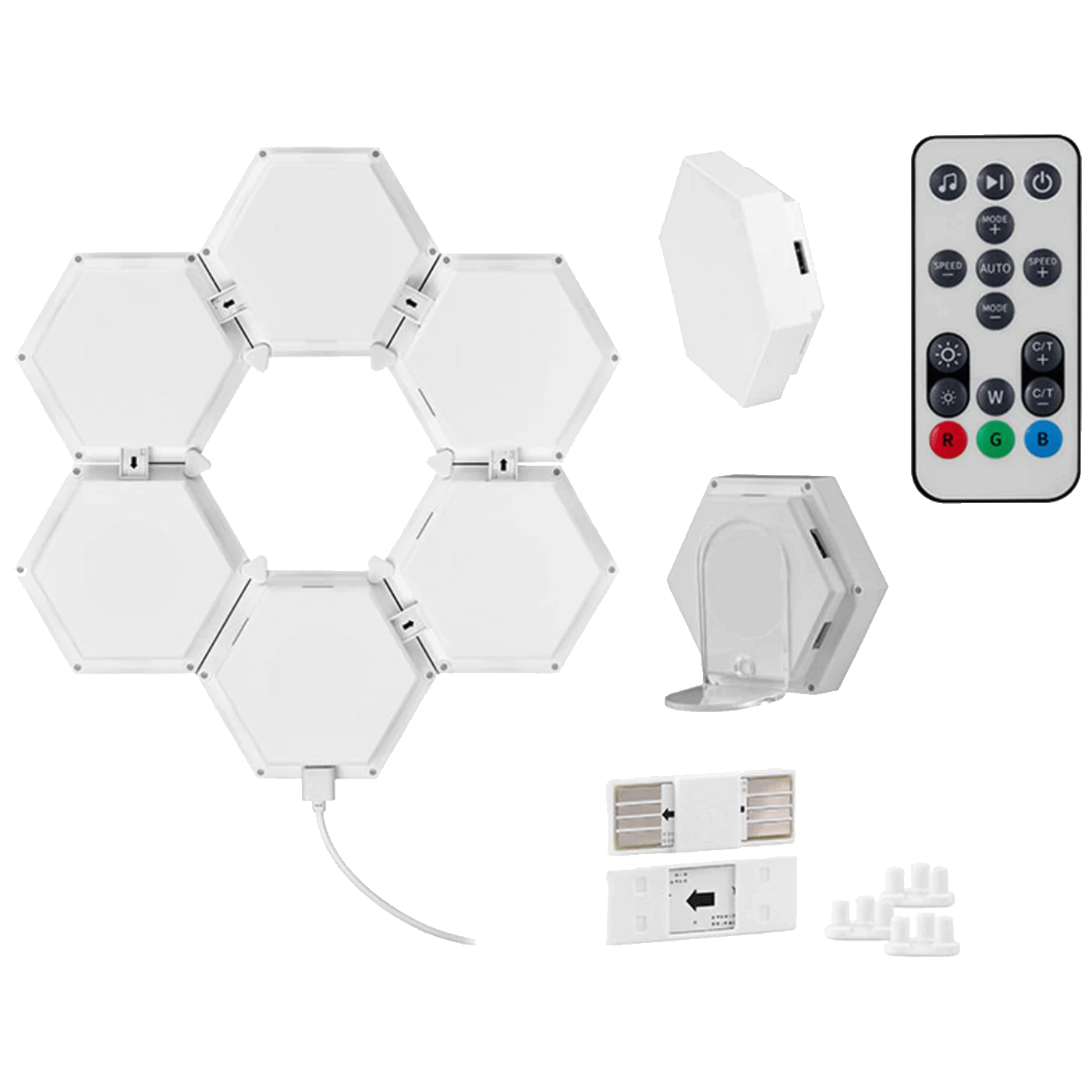 Tracer Pametna RGB svjetiljka, hexagon, set - Smart Hexagon RGB lamps