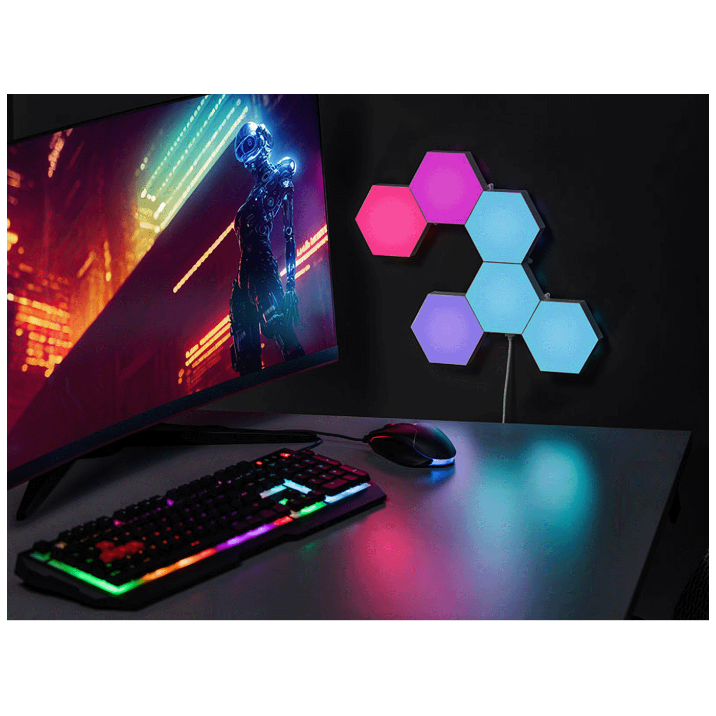 Tracer Pametna RGB svjetiljka, hexagon, set - Smart Hexagon RGB lamps