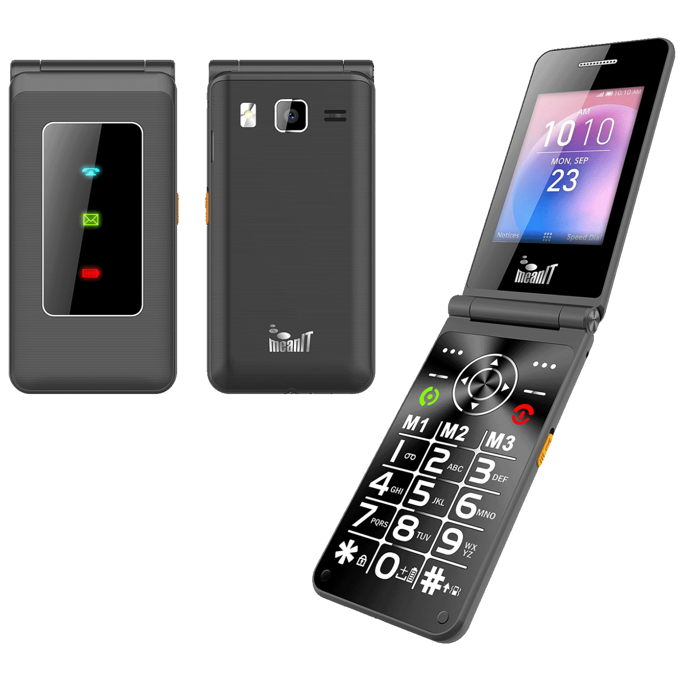 MeanIT Telefon mobilni , 2.8" zaslon, velike "M" tipke - FLIP XXL