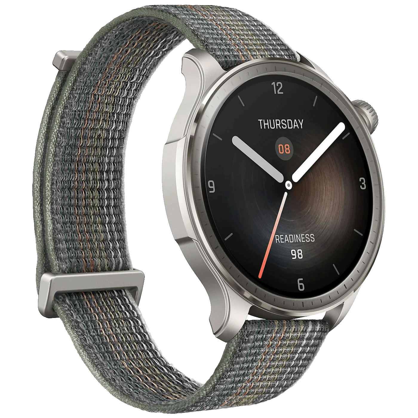 Amazfit Pametni sat, 1.5" AMOLED, vodootporan 5ATM, BT, WiFi, GPS - Balance Nylon - Sunset Grey