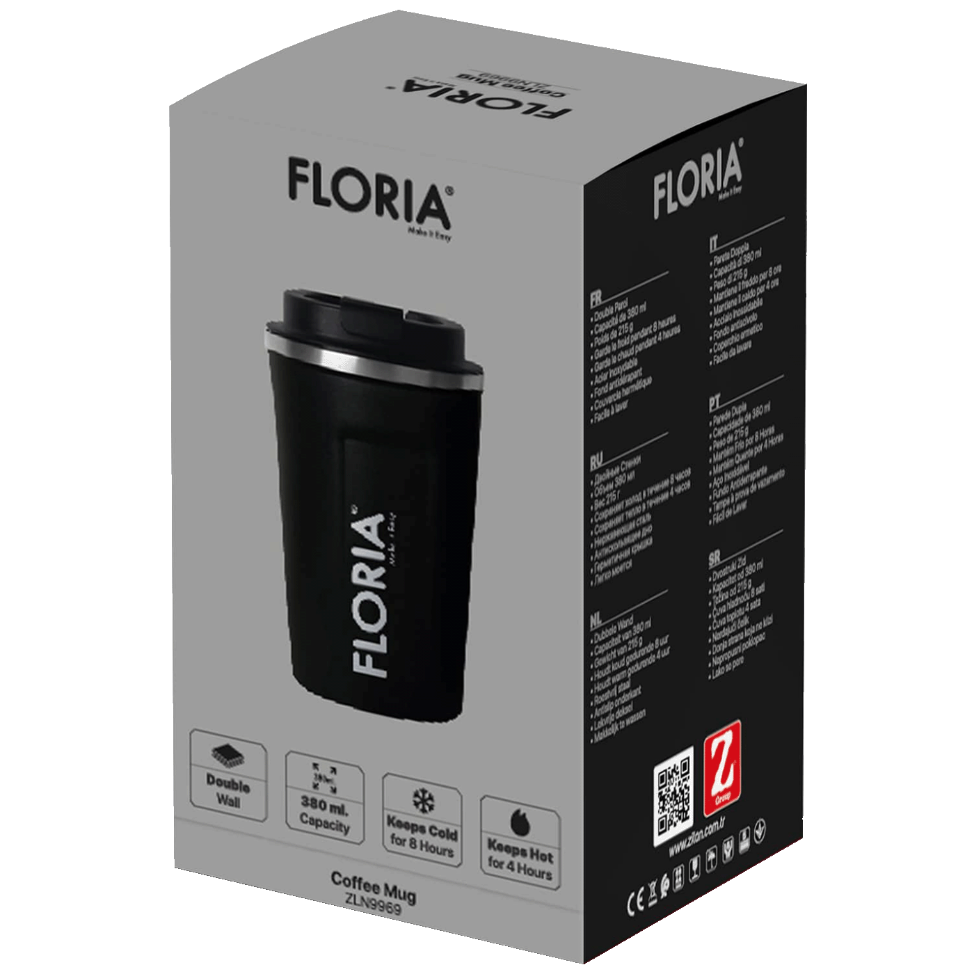 Floria Termos boca, 510 ml, crna - ZLN9969