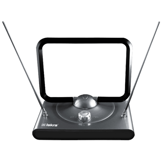 Iskra Antena sobna sa pojačalom, DVB-T/T2, UHF/VHF,crna - G2235-10