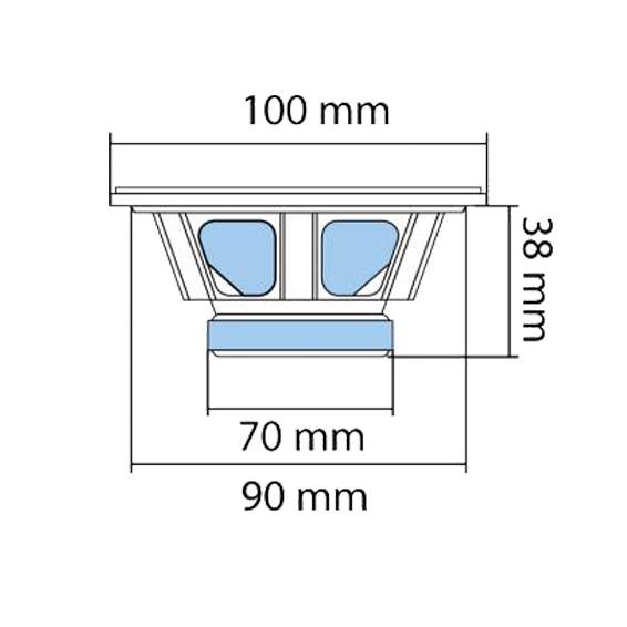 SAL Auto zvučnici, set, 100mm , 2x45W, 4 Ohm - BK 100