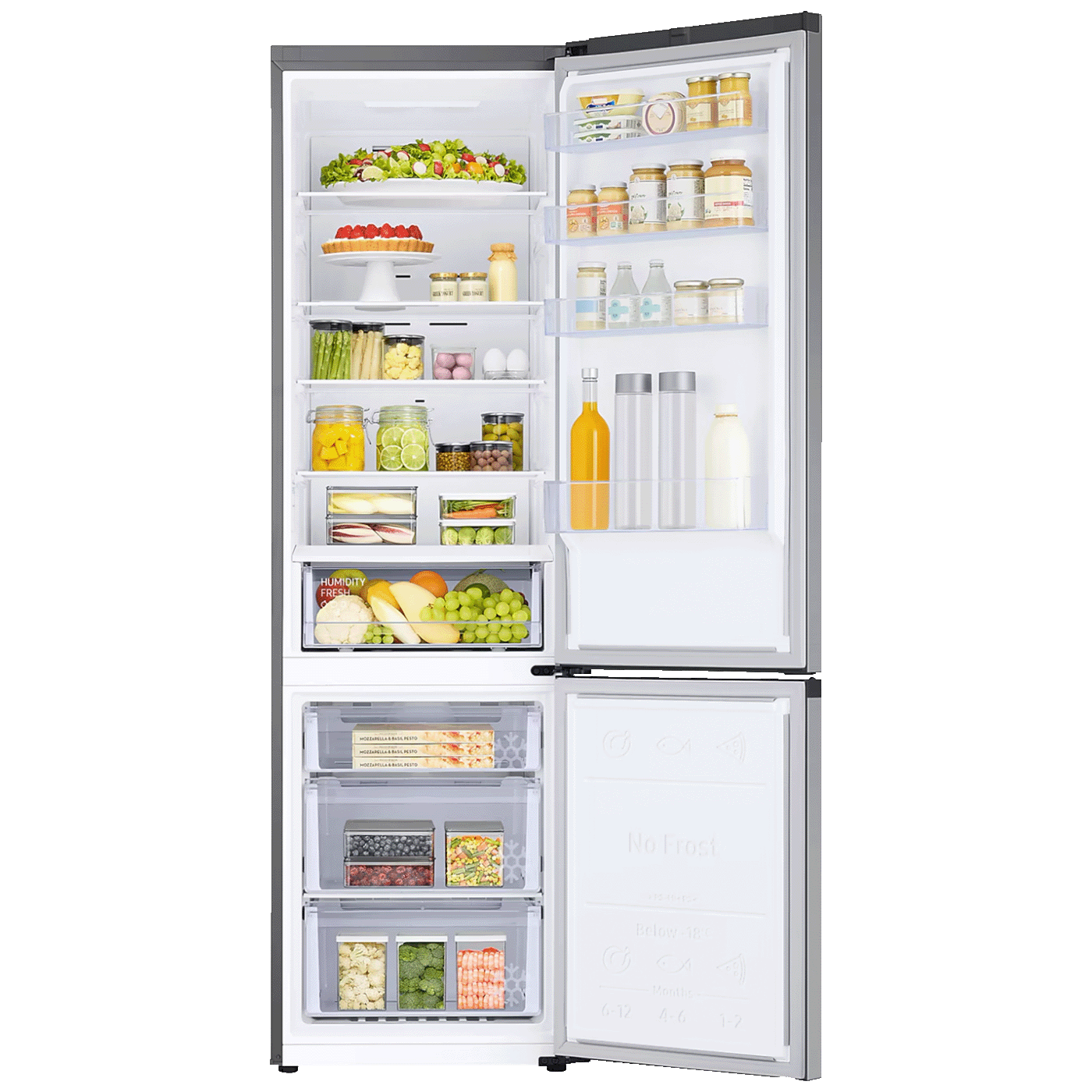 Samsung Frižider/zamrzivač, zapremina 390 lit., NoFrost, E - RB38C600ES9/EK