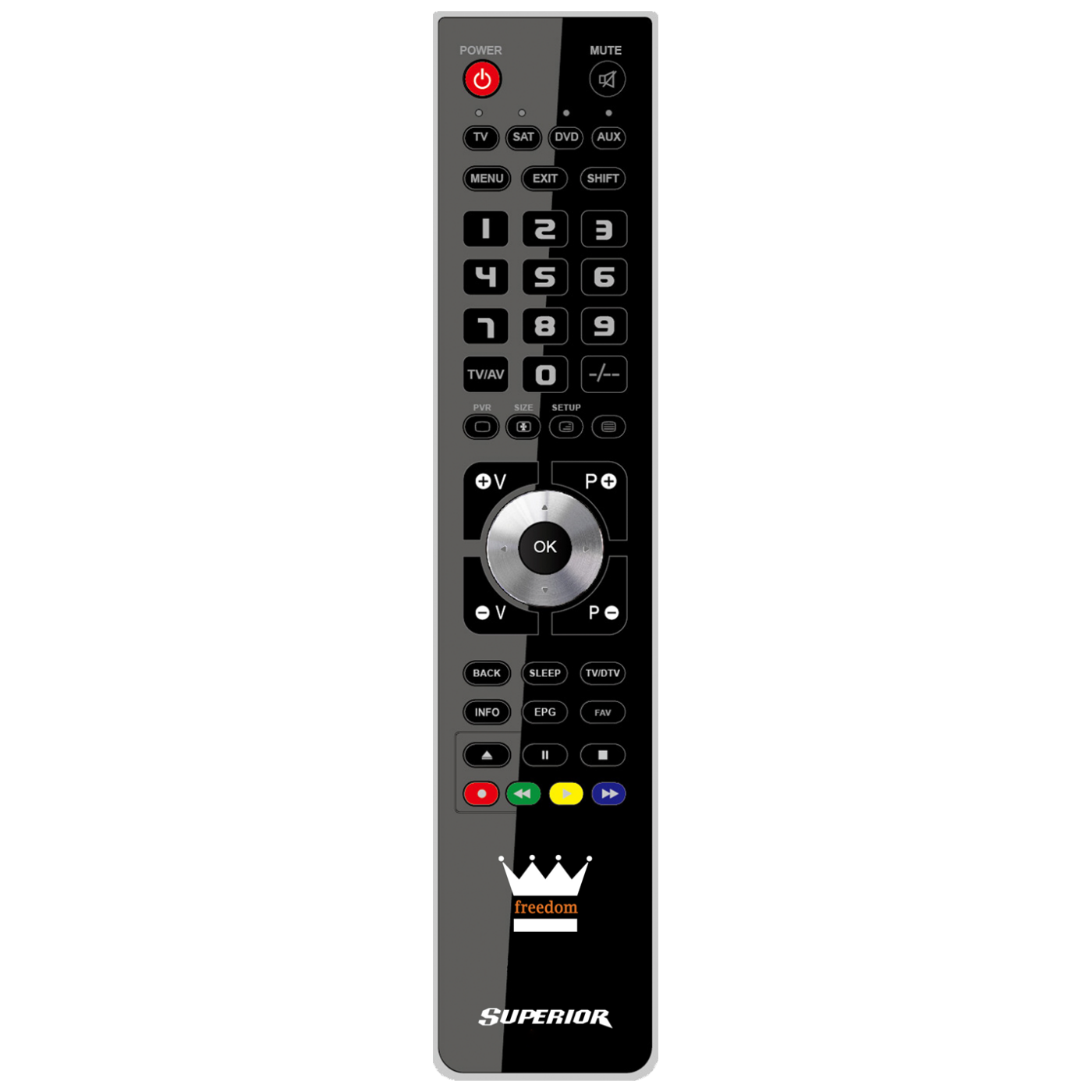 Superior Daljinski upravljač, za 2 uređaja, PC programiranje - SUPERIOR 2:1 FREEDOM - black