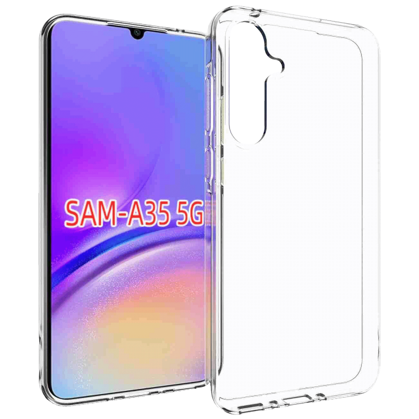 NN-Su Maska za Samsung A35 5G, Transparent - Galaxy A35 5G TPU Phone Case
