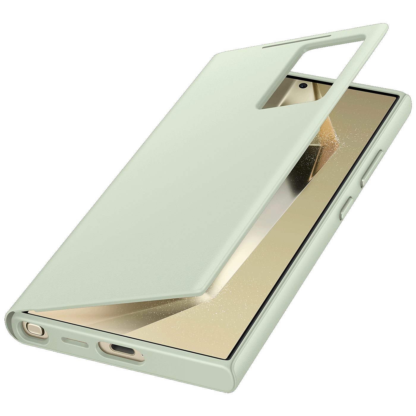 Samsung Preklopna maska Smart View za Samsung S24 Ultra, light green - EF-ZS928CGEGWW