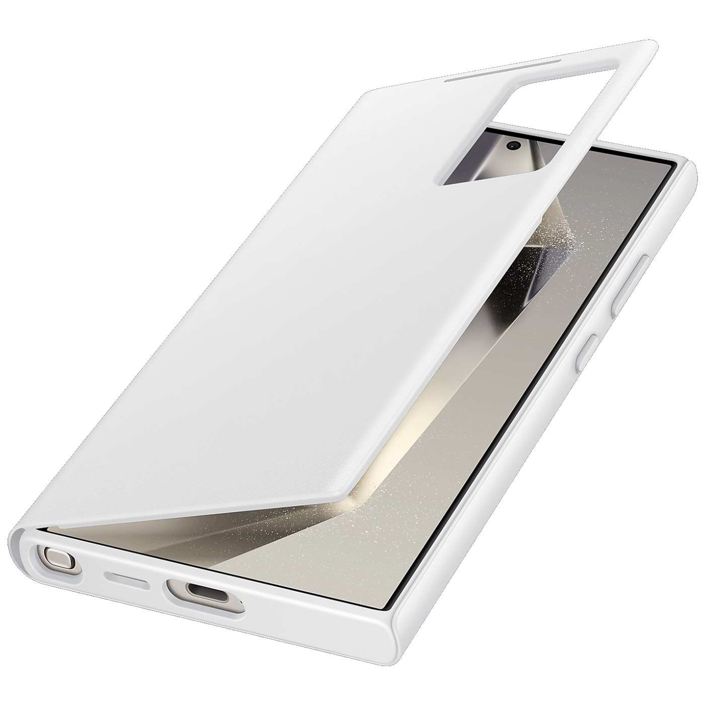 Samsung Preklopna maska Smart View za Samsung S24 Ultra, white - EF-ZS928CWEGWW