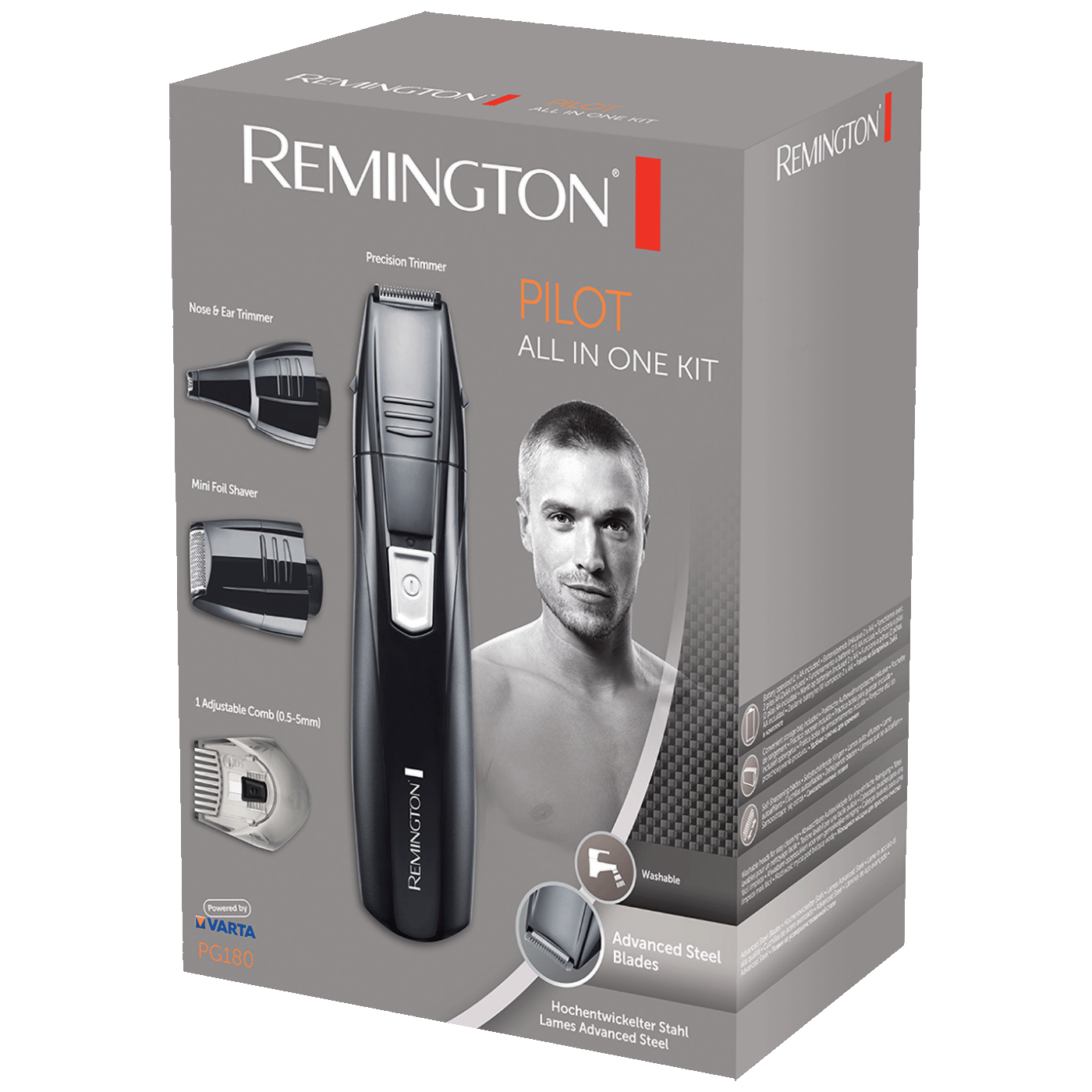 Remington Aparat za brijanje, trimer, lice/tijelo, Pilot Grooming Kit - PG180