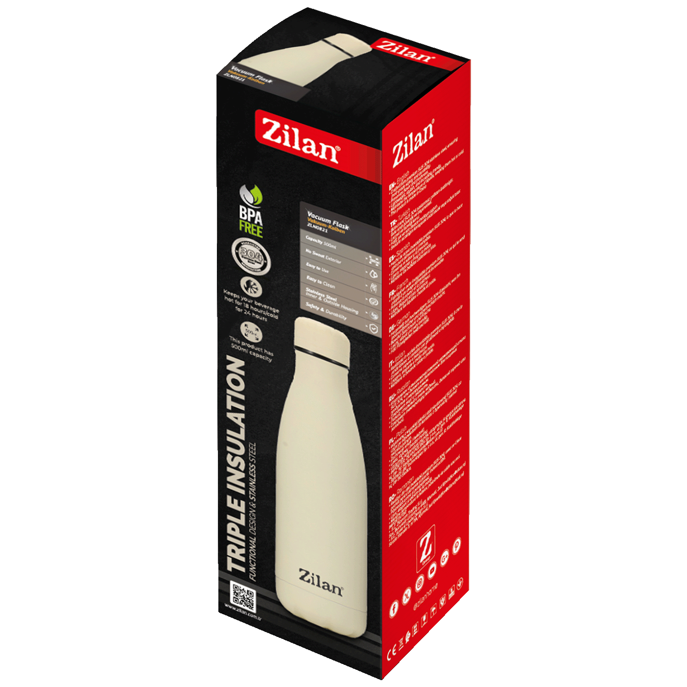 Zilan Termos boca, 500 ml, bijela - ZLN0821