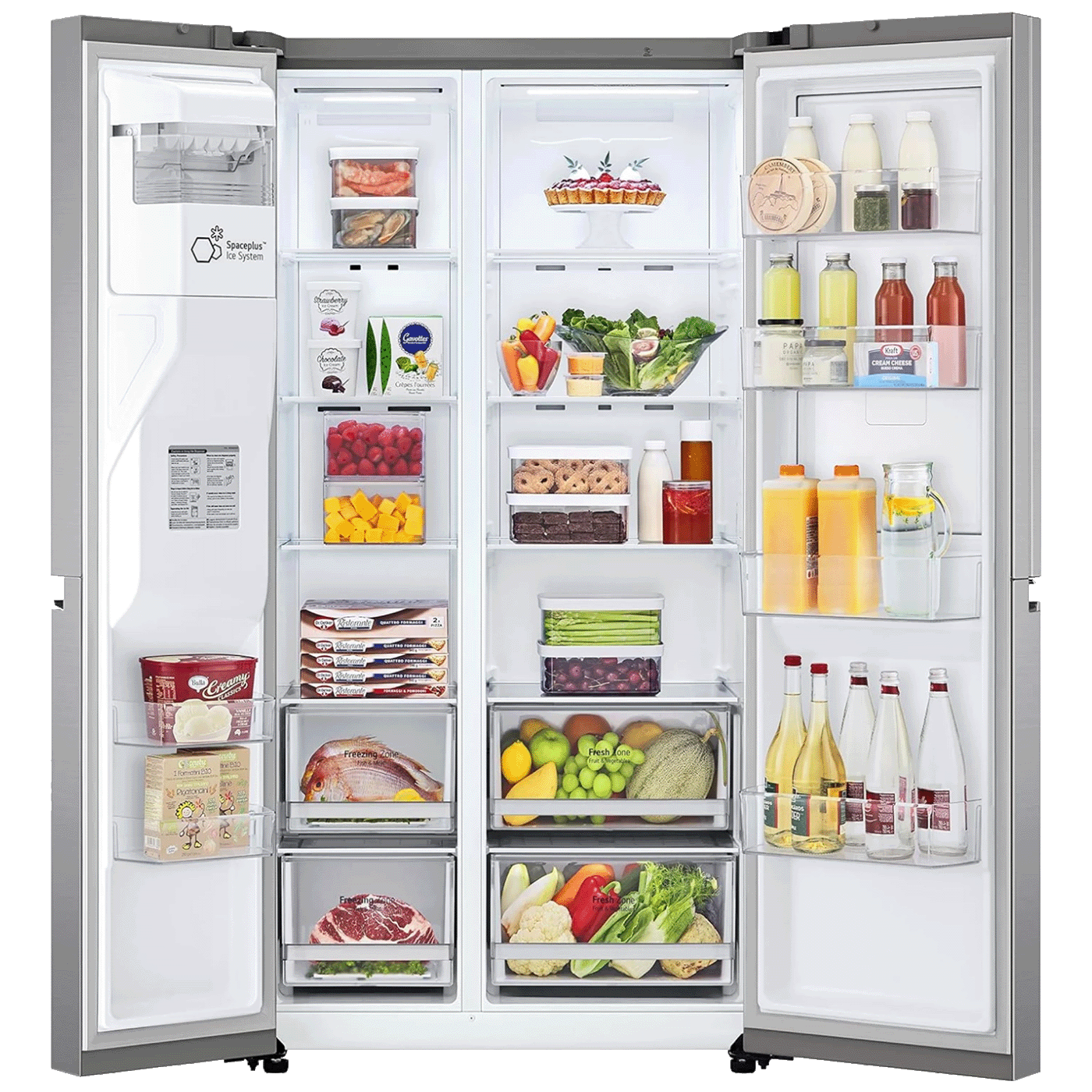 LG Frižider/zamrzivač, zapremina 635 l, Total No Frost, F - GSJV70PZTE