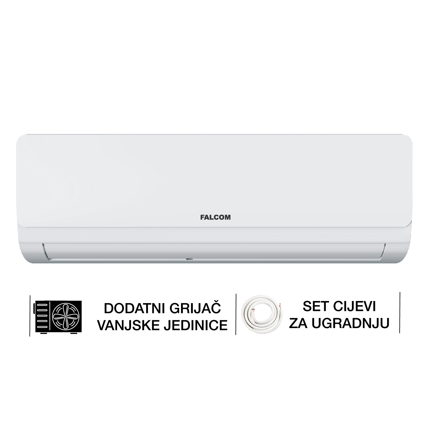 Falcom Klima uređaj, 18000Btu, Cijevi,Inverter, Defrost, WiFi, A+++ - 1820F-DOTS