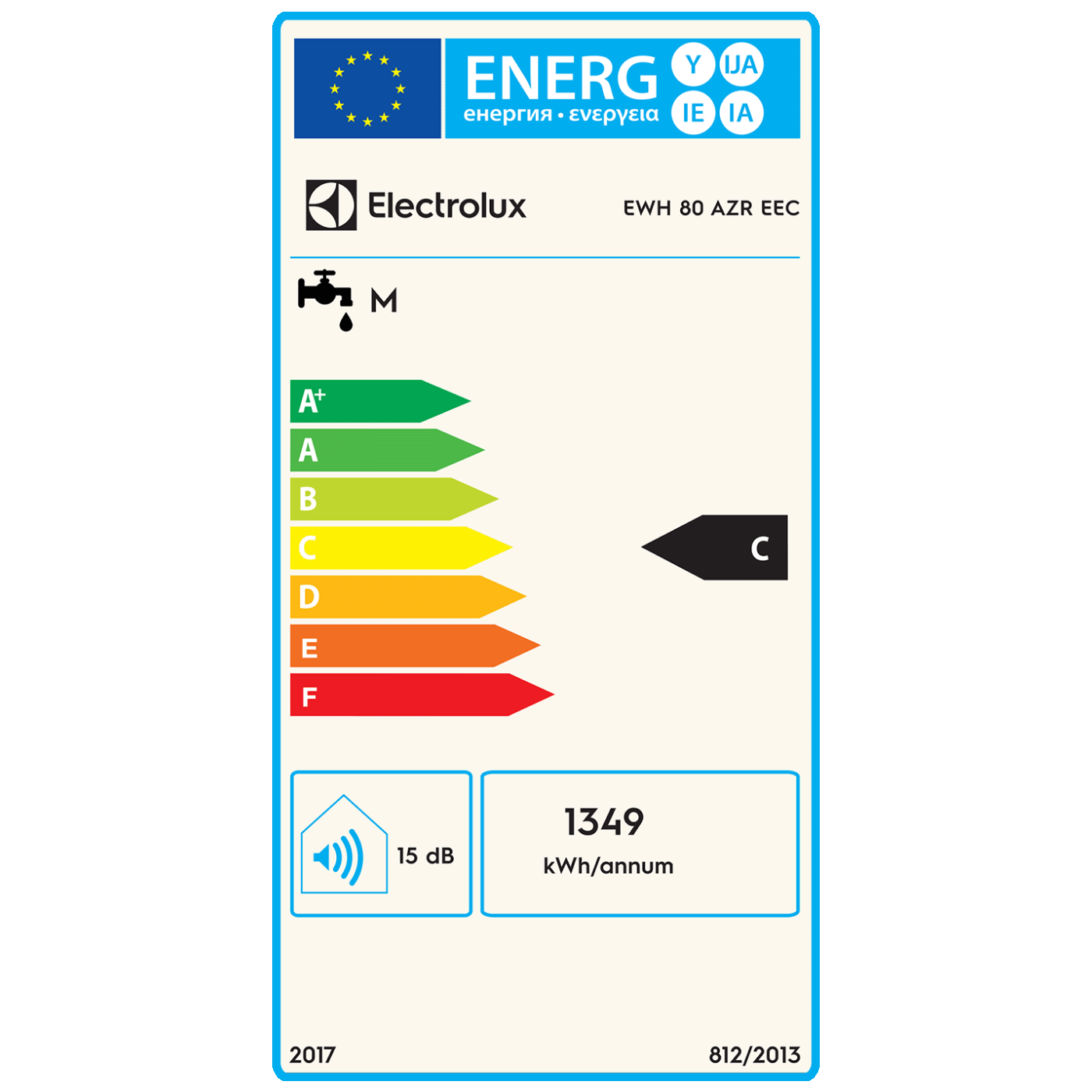 Electrolux Bojler 80 l. X-Heat suhi grijač, 2 kW, IPX4 - EWH 80 AZR EEC