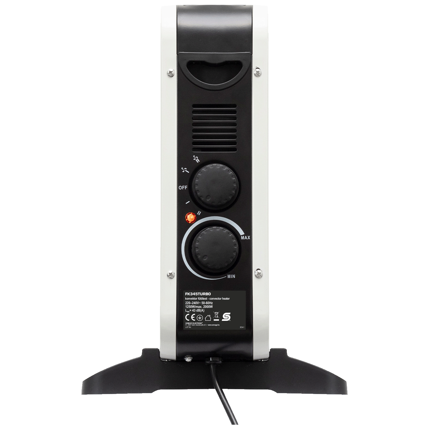 home Grijalica, električna, panelna sa ventilatorom, 2000W - FK345TURBO