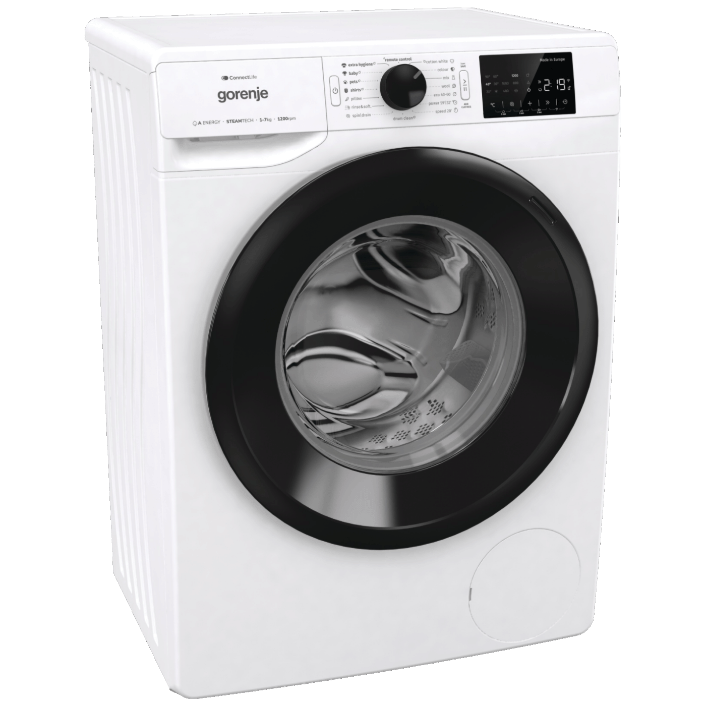 Gorenje Mašina za pranje veša 7 kg, 1200 obrtaja, WiFi, A - WPNEI72SA1SWIFI