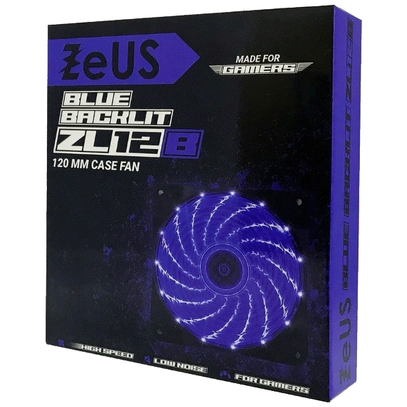 Zeus Ventilator za kućište, 120 mm, Blue LED - Case Cooler 120x120 Blue
