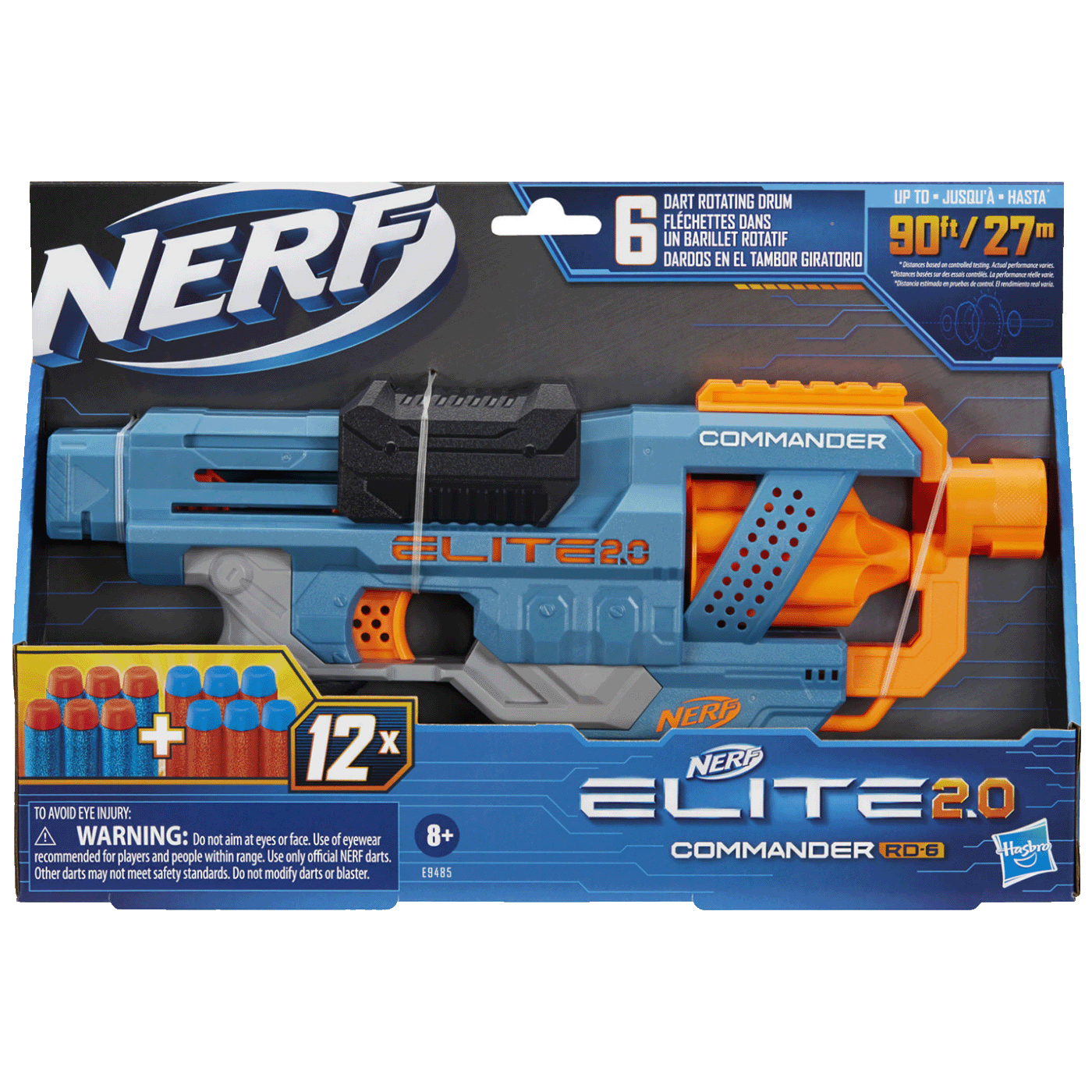 Nerf Dječija igračka, puška - blaster, sa 12 projektila - Elite 2.0 Commander RD-6