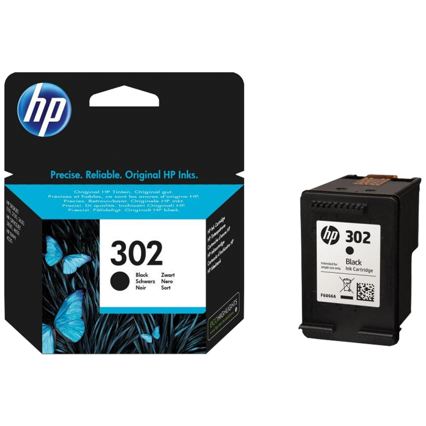 HP Tinta 302 (F6U66AE), crna, 3,5ml, 190 stranica