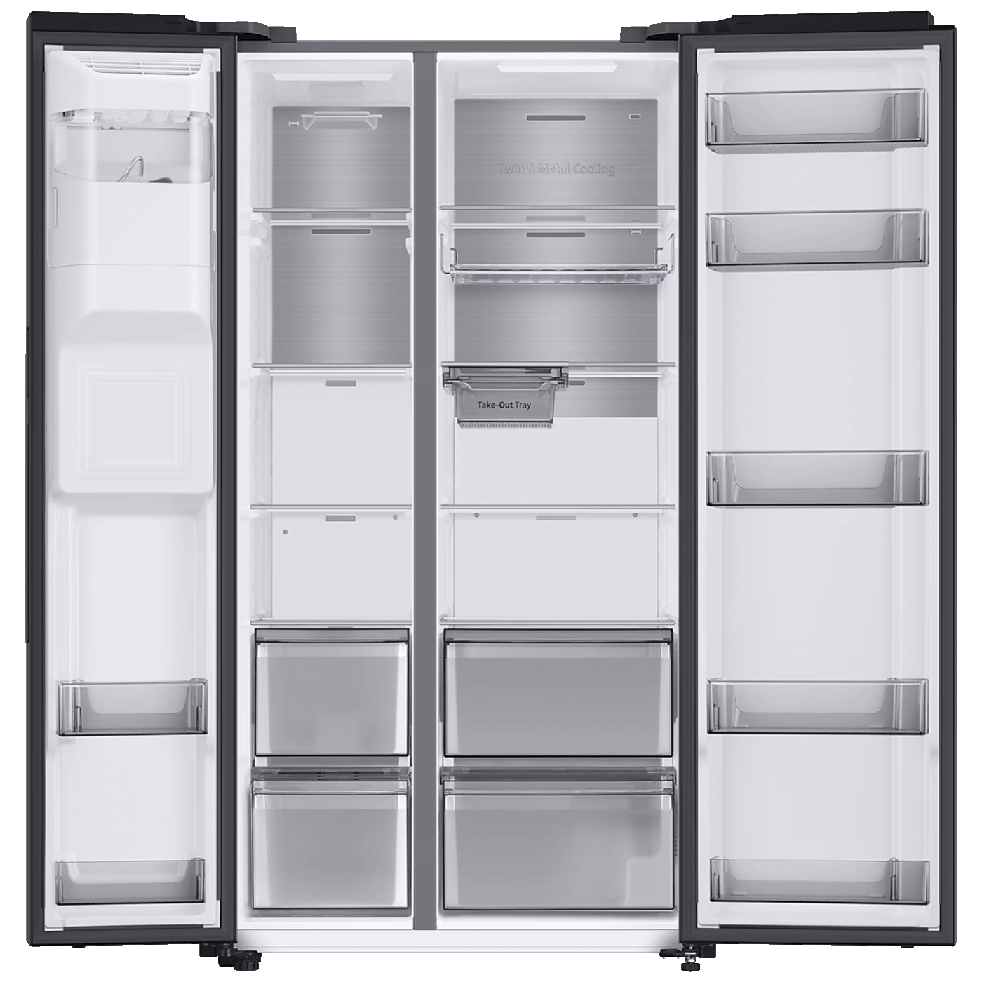 Samsung Frižider/Zamrzivač, Side By Side, zapremina 634 l, D - RS68CG885DB1EF