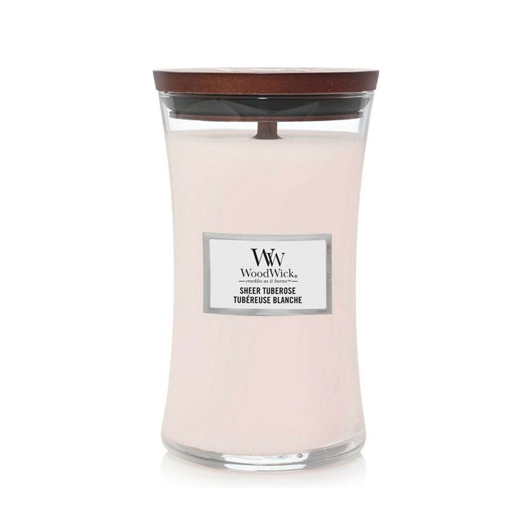 Mirisna svijeća L, Sheer Tuberose 1728753E, WoodWick