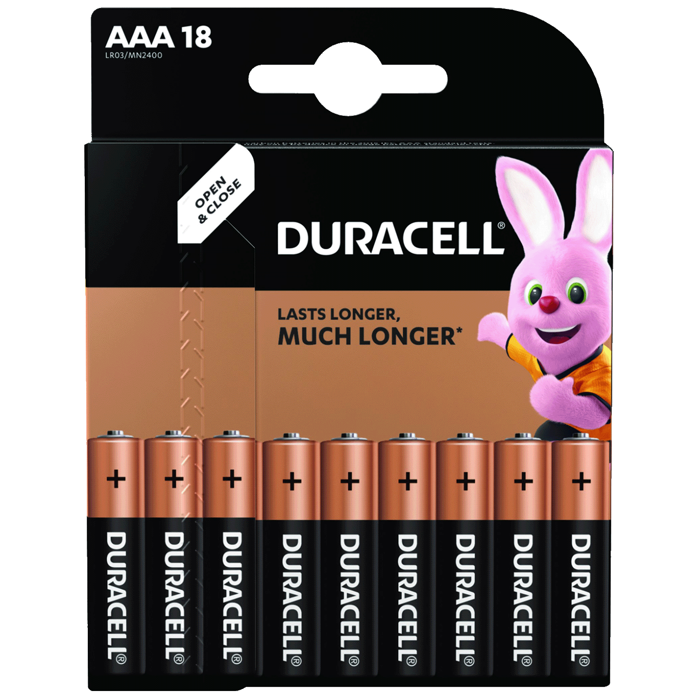 Duracell Baterija alkalna, AAA, 1,5 V, blister 18 kom. - DBAAA18