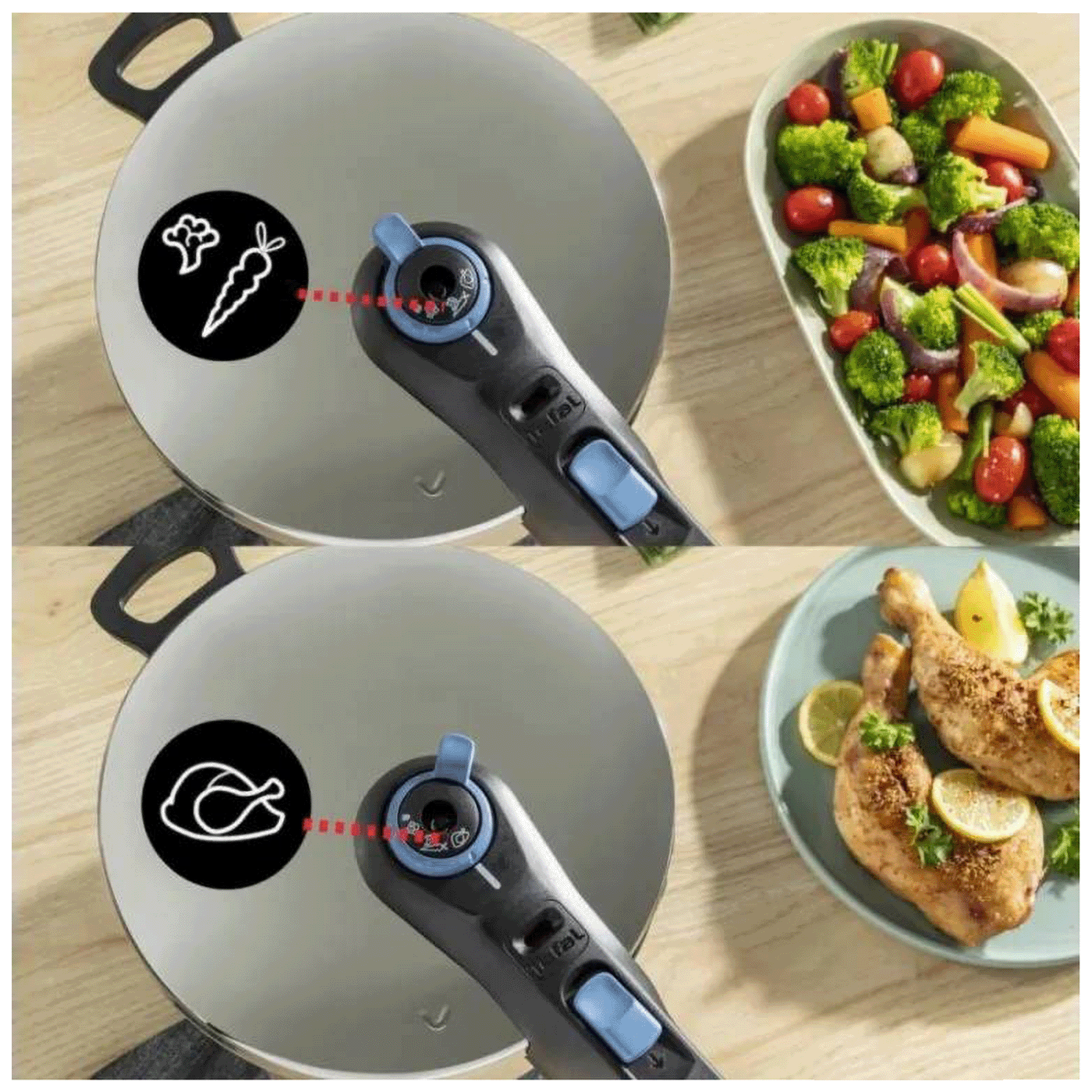Tefal Ekspres lonac, zapremina 4 lit., 5 sigurnosnih sistema - P2580402