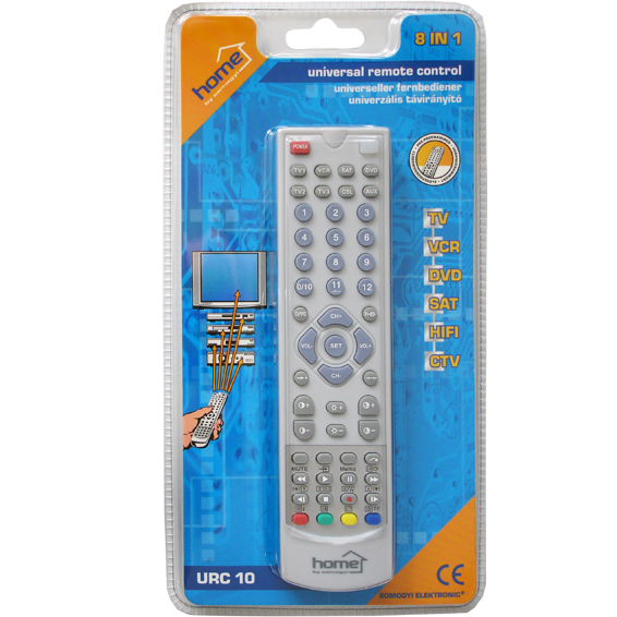 home Daljinski upravljač, 8 in 1, univerzalni - URC 10