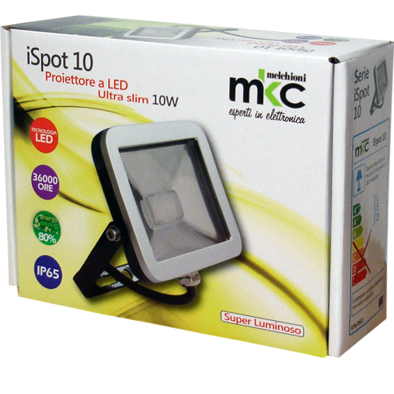 MKC Reflektor LED , 10W, 3200K, IP65 , SLIM - I-SPOT 10W