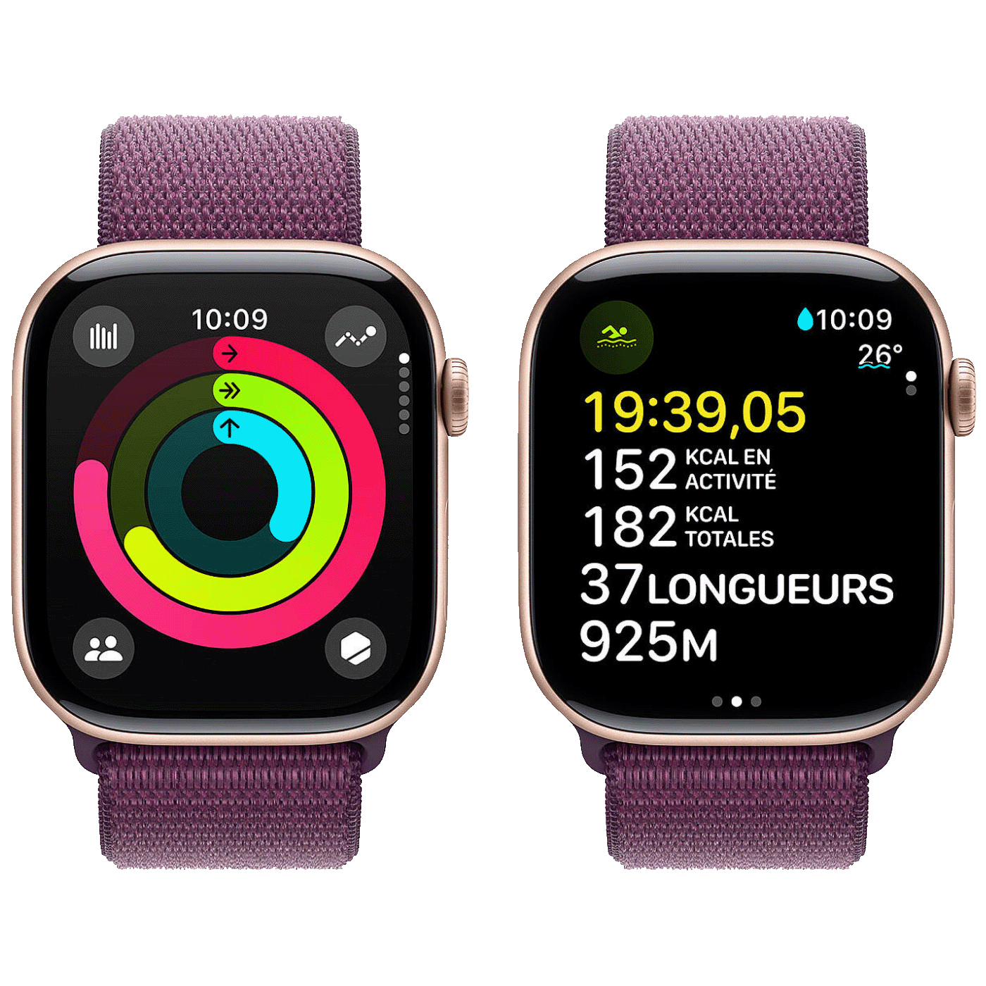 Apple Pametni sat, 1.96" LTPO3 OLED zaslon, vodootporan BT, WiFi - Watch Series 10 GPS 46mm Rose Gold
