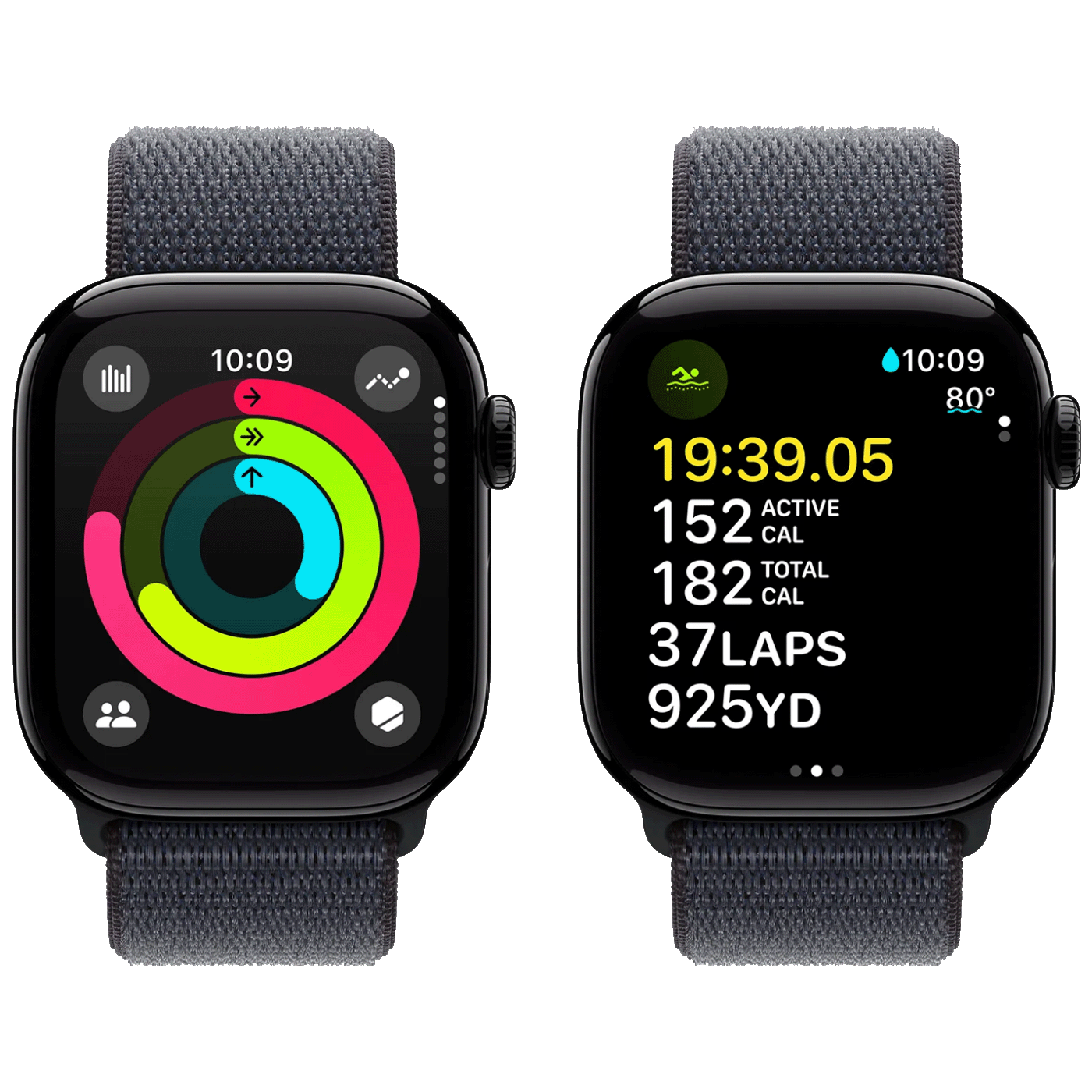 Apple Pametni sat, 1.77" LTPO3 OLED zaslon, vodootporan BT, WiFi - Watch Series 10 GPS 42mm Jet Black
