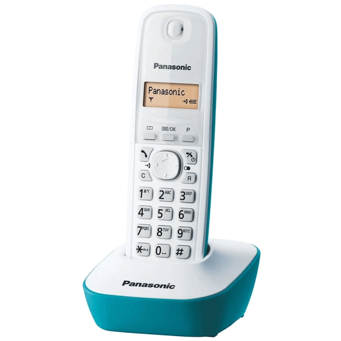 Panasonic Telefon bežični, LED display, bijelo/plavi - KX-TG1611FXC