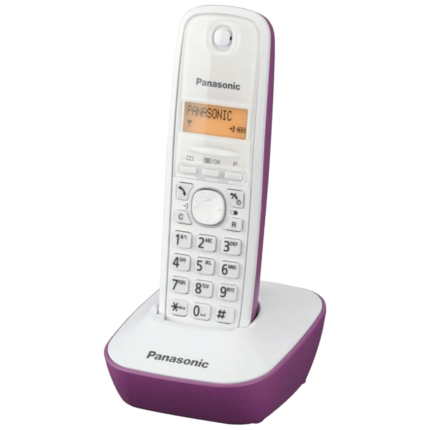 Panasonic Telefon bežični, LED display, bijelo/ljubičasti - KX-TG1611FXF