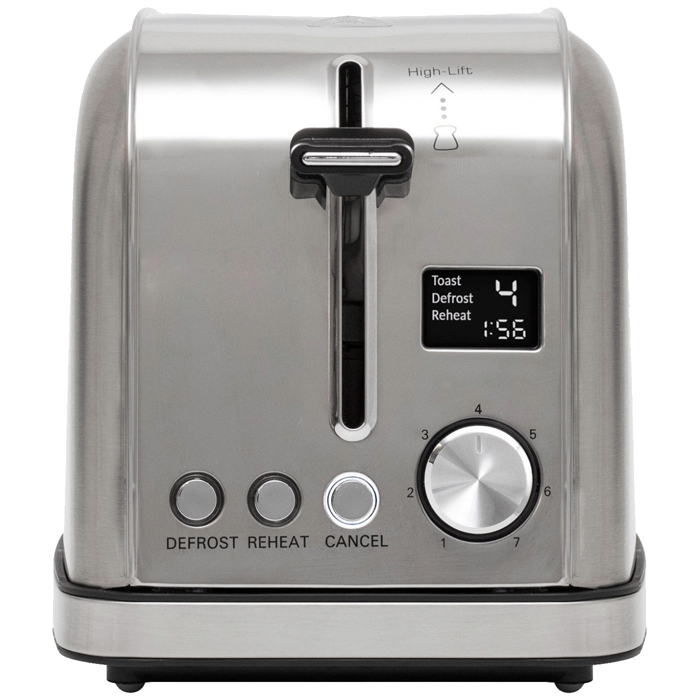 home Toster, 950W, za 2 kriške, 7 nivoa tostiranja, LCD - HGKP22LCD