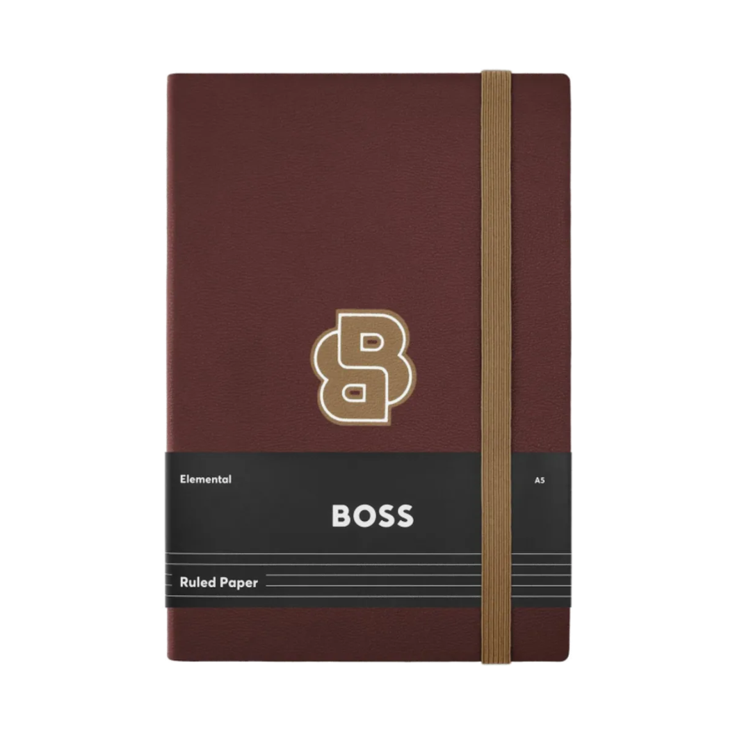 Notes A5 Varsity HNH612RL dikto, bordo, Hugo Boss
